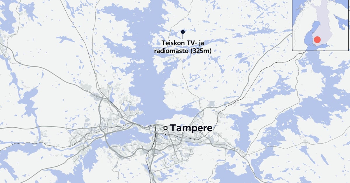 Korkeasta mastosta pudonnut kuoli Tampereella – poliisi: Onnettomuus, mutta ei työtapaturma | Kotimaa