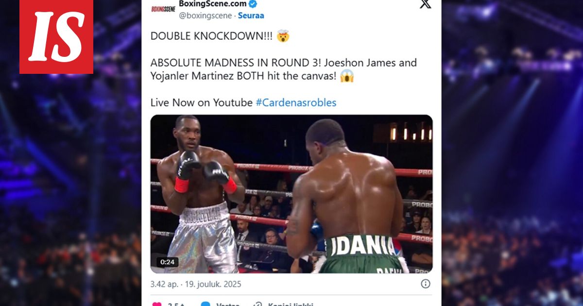 Nyrkkeilyottelussa todella hämmentävä tilanne – "En ole koskaan nähnyt tällaista!"