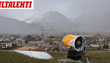 Lumihätä Italiassa