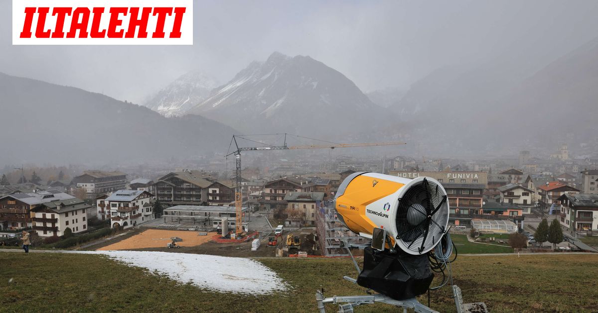 Lumihätä Italiassa