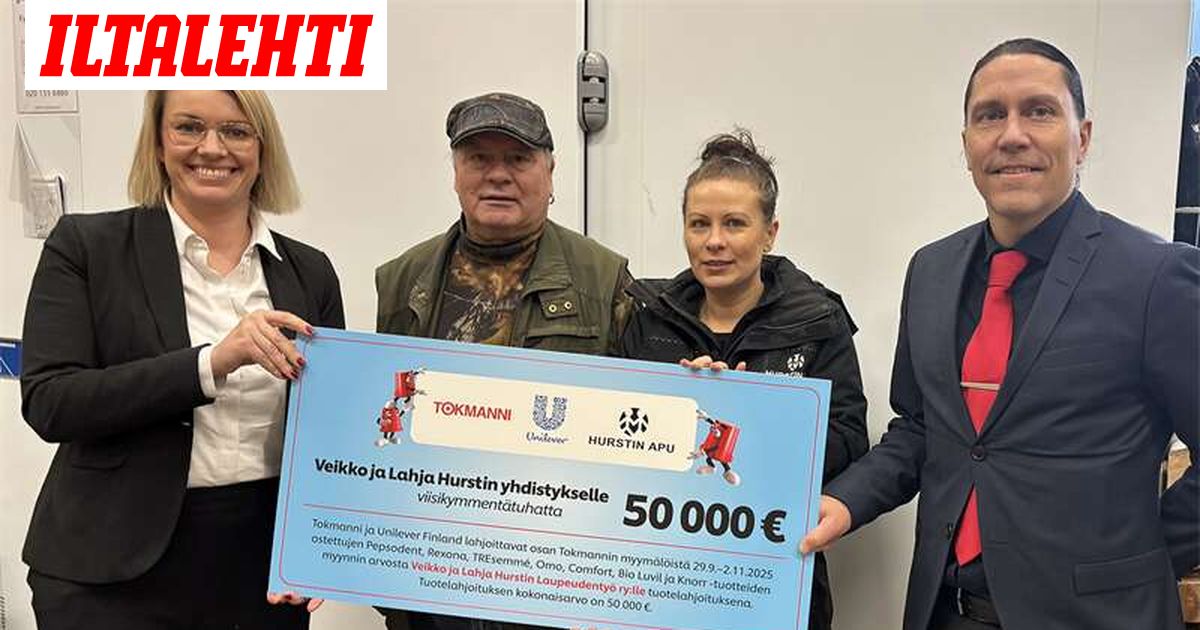 Hursti sai jättilahjoituksen Tokmannilta