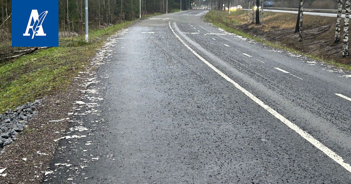 Teiskontiellä väylän reunat roskaantuivat valkoiseksi – Valkoisille palasille löytyi yllättävä syy