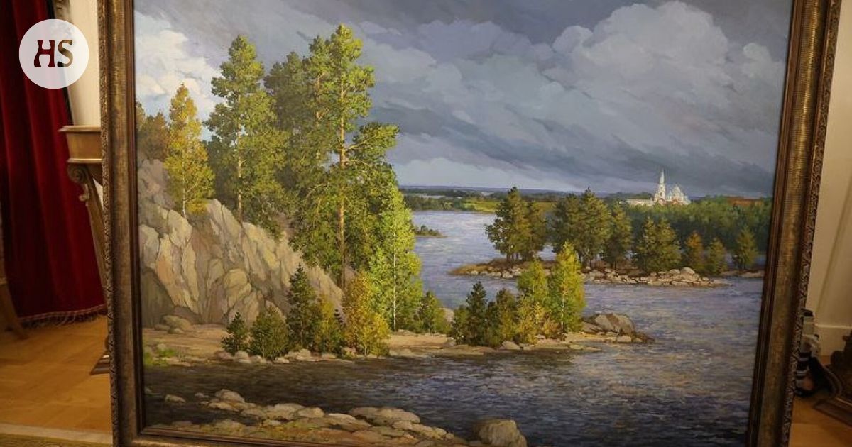 Lukašenka lahjoitti Putinille maalauksen, jossa on maisema Valamosta