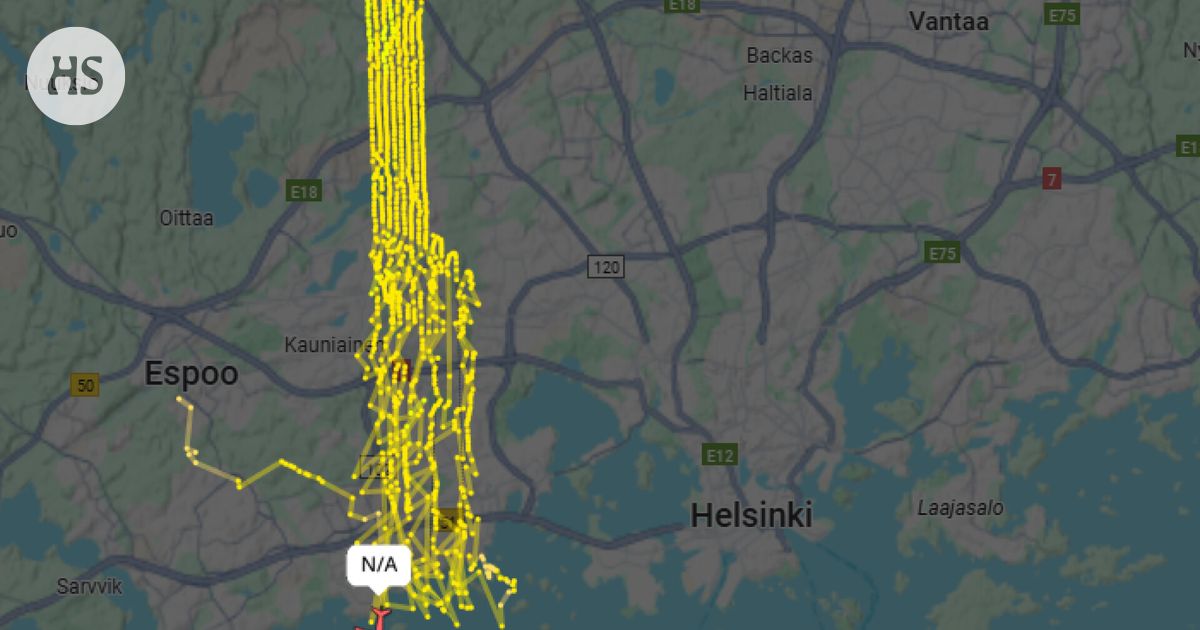 Espoossa lenteli helikopteri matalalla aattoyönä