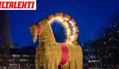 Gävlen olkipukki lähestyy jymypaukkua