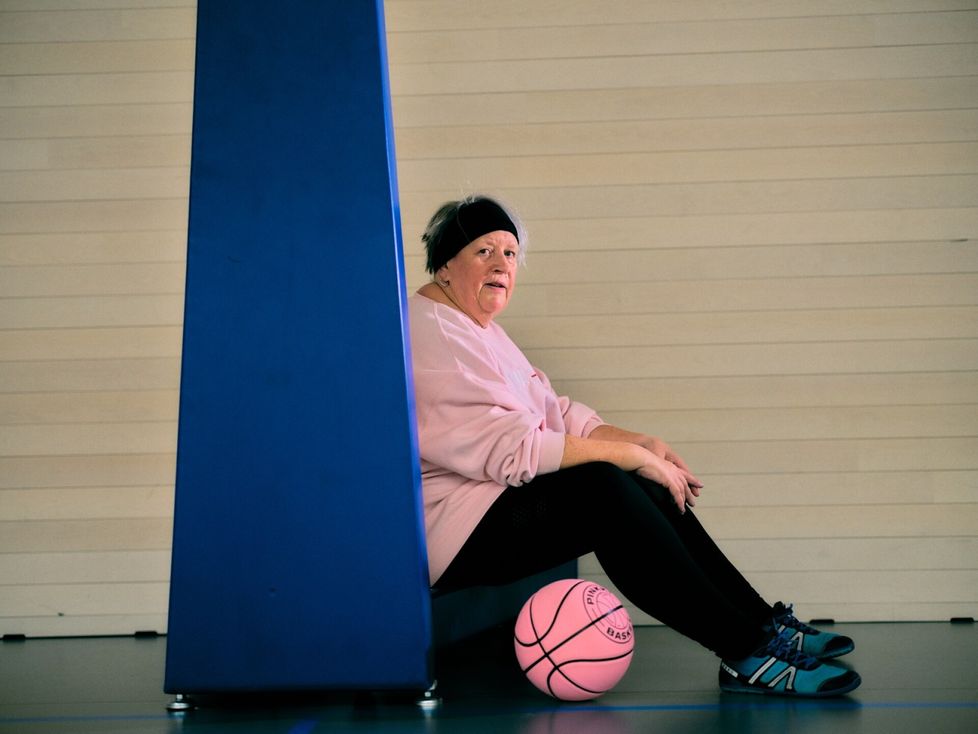 Jaana Nevalaisella ei ole aiempaa koripallotaustaa. “Olen sitä ikäluokkaa, että pojat pelasivat koripalloa.“