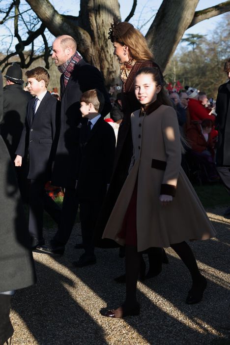 William ja Catherine perheineen olivat tuttuun tapaan mukana menossa.