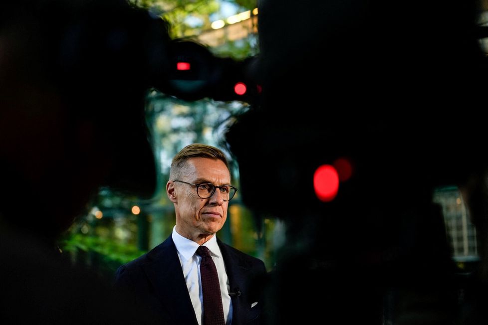 Stubb on näkynyt runsaasti kansainvälisessä mediassa. Kuvassa Stubb uutistoimisto Reutersin haastattelussa.