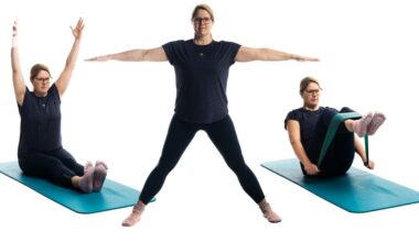 Laitepilateksesta tutut liikkeet onnistuvat myös kotona