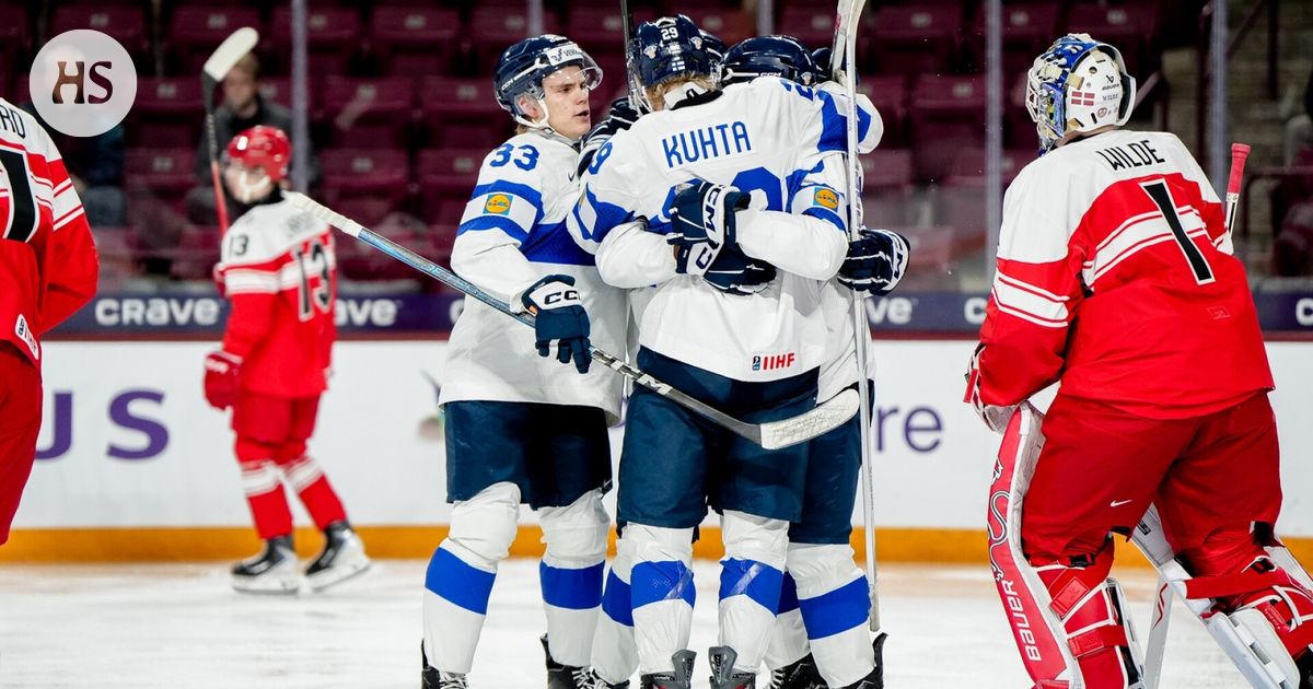 Suomi murjoi Tanskan U20 MM-kisoissa