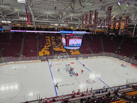 Suomen ottelussa katsomossa ei ollut juuri ketään.