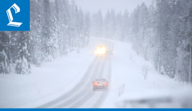 Hannes-myrskyn huippua odotetaan keskiyön tietämille, Lapissa satanut reilusti lunta