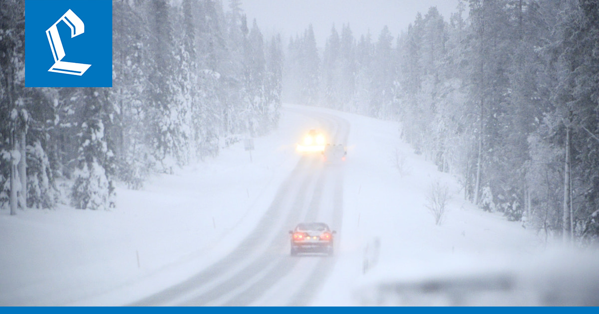 Hannes-myrskyn huippua odotetaan keskiyön tietämille, Lapissa satanut reilusti lunta