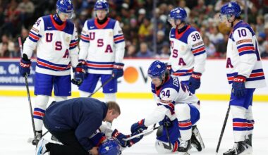 Yhdysvaltain tähtipuolustaja kuljetettiin paareilla sairaalaan – toimittajalta huojentava tieto | Urheilu