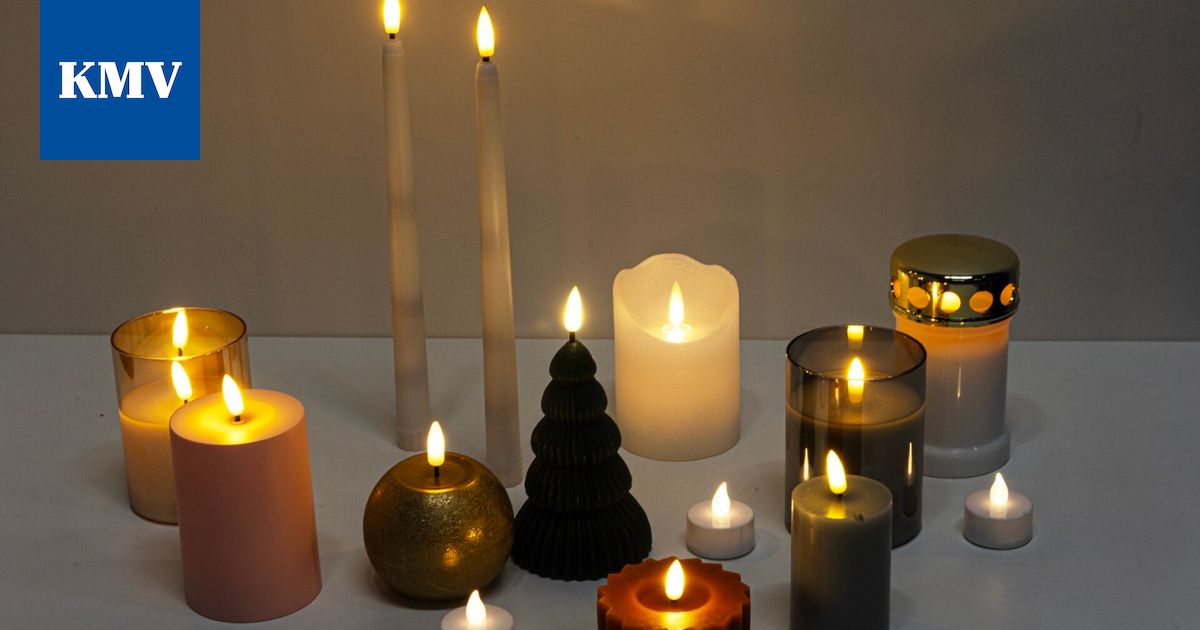 Uudet led-kynttilät ovat hyvinkin realistisia.