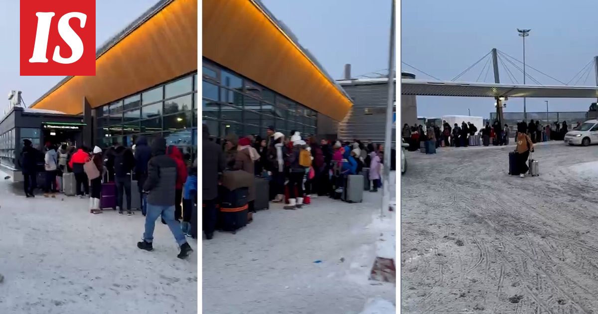 Rovaniemen lentokentällä kaaos - Ilta-Sanomat