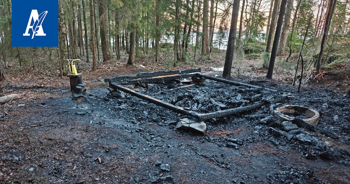 Nuotiopaikan puuvaja tuhoutui täysin tulipalossa Tampereella