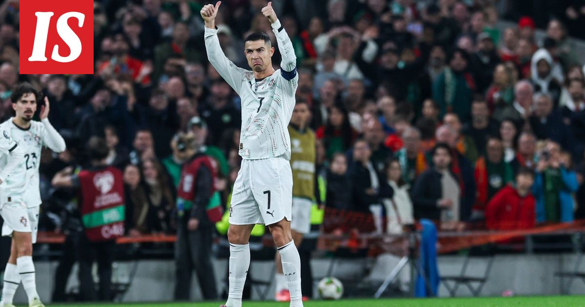 Cristiano Ronaldo sai palkinnon ja antoi kovan lupauksen