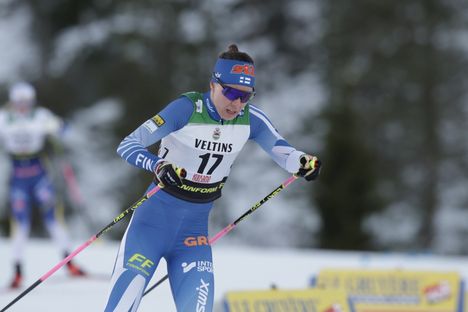 Kerttu Niskasen mukaan käynnissä oleva Tour on kaikkien aikojen surkein. Kuva on Rukan maailmancupista.