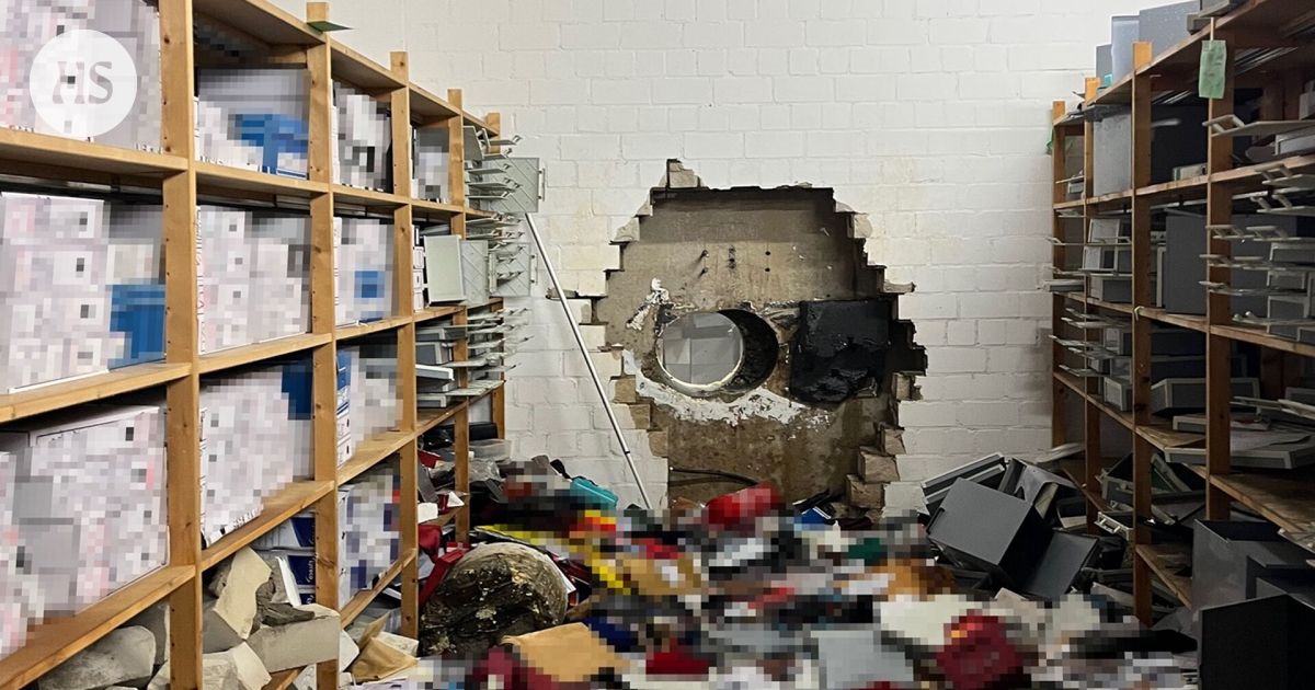 Varkaat porasivat ison reiän pankin seinän läpi ja veivät 30 miljoonan euron edestä saalista