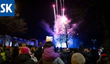 Näin räiskyvästi Porissa juhlistettiin uuttavuotta