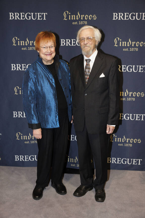 Presidentti ja Pentti Strauss-konsertissa joulukuussa 2025.