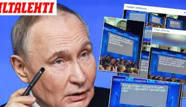 Poikkeukselliset kuvat Putinin show'sta leviävät