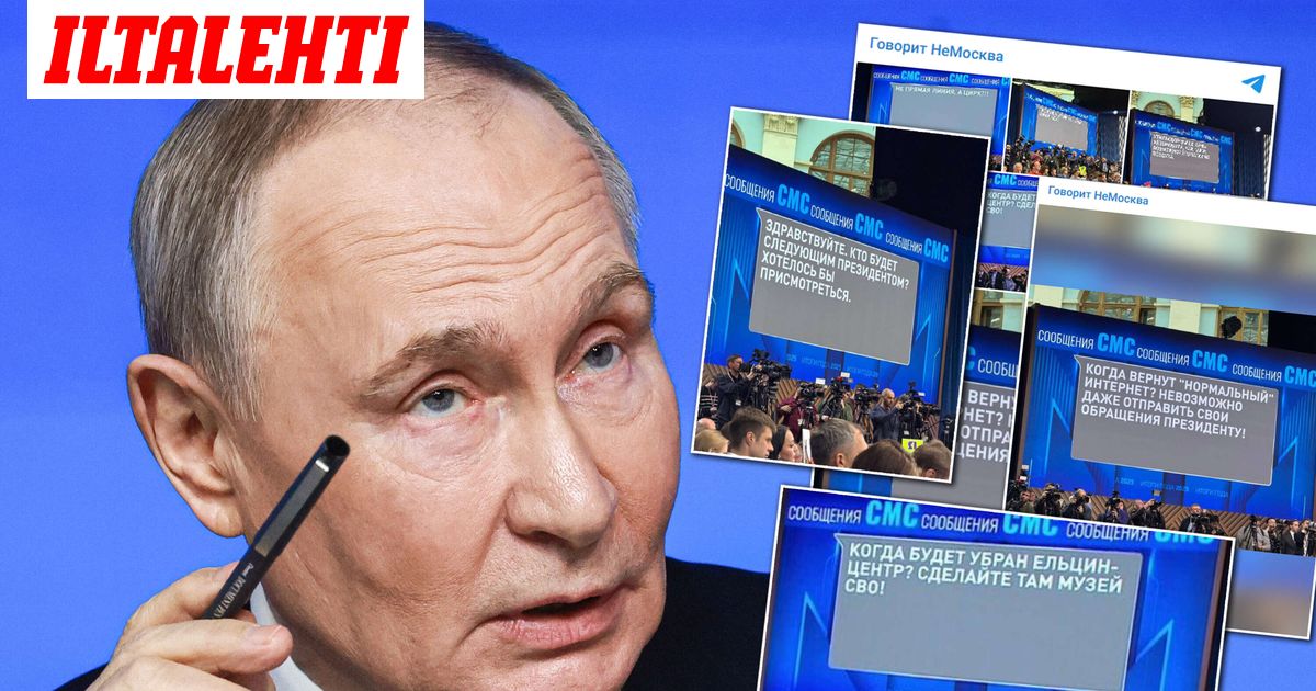 Poikkeukselliset kuvat Putinin show'sta leviävät