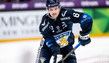 Oskari Laaksonen edusti Leijonia marraskuun EHT-turnauksessa.