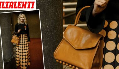 Laura Huhtasaaren käsilaukku kiinnitti huomion – Kysyimme stylistiltä, oliko se etikettimoka
