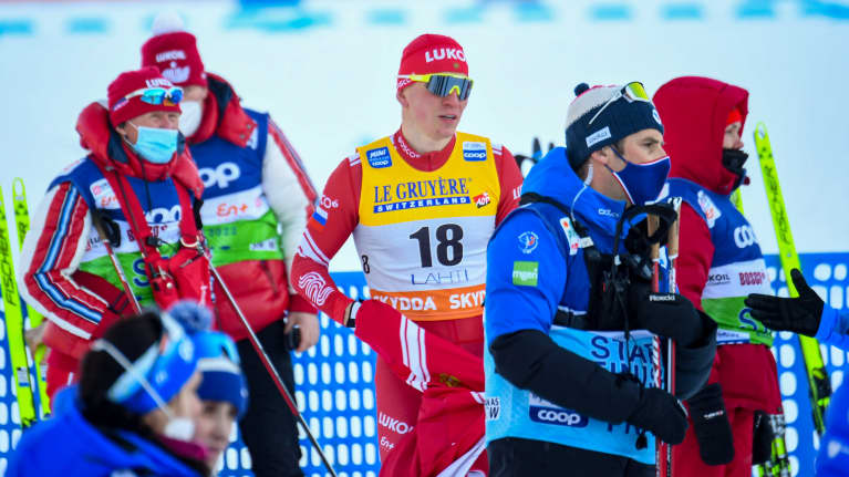 Aleksandr Bolshunov Salpausselän maailmancupissa 2022.