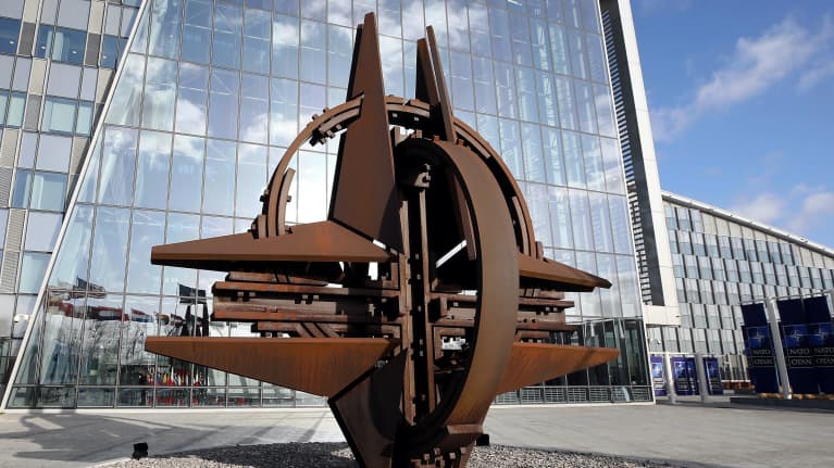 Naton päämaja Brysselissä, kuva 11.2.2020.