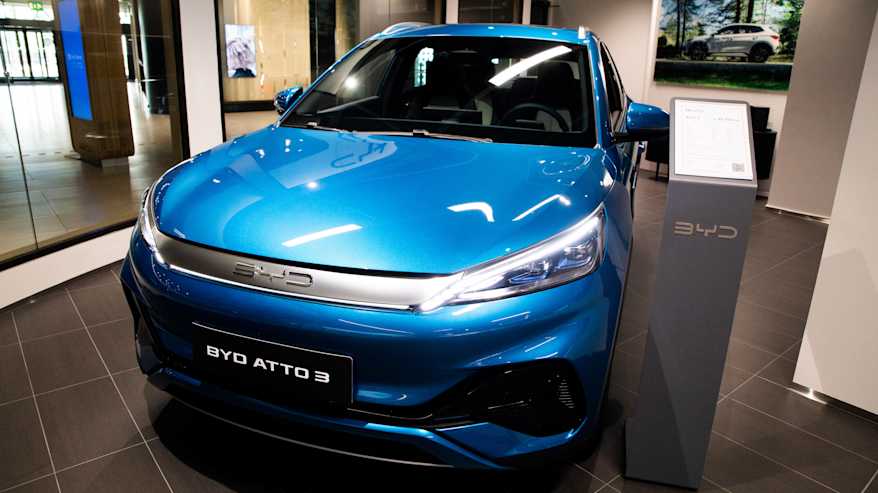 Kiinalainen sähköauto BYD Atto 3. 