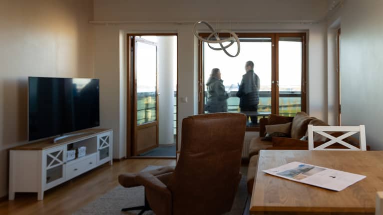 Asuntoesittely kemiläisessä kerrostaloasunnossa.