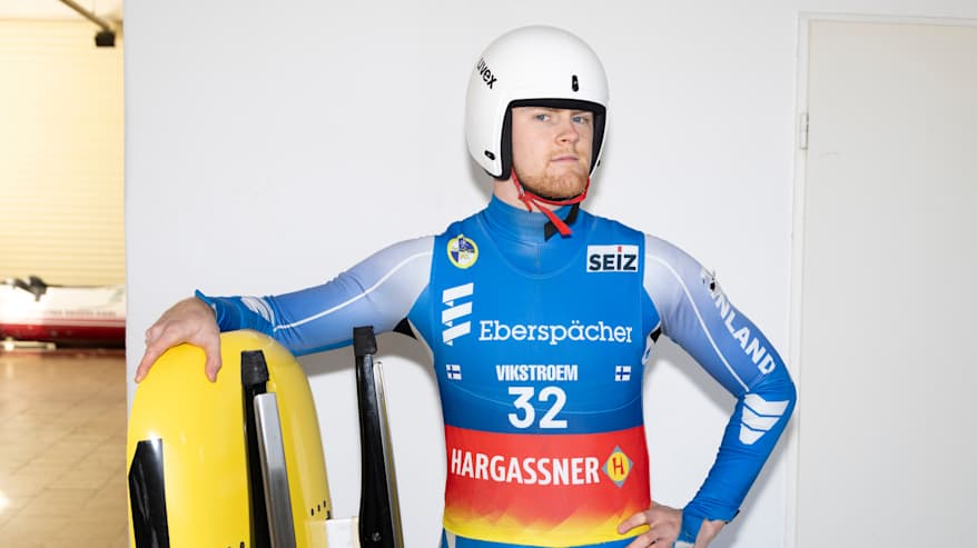 Ohjaskelkkailija Walter Vikström.