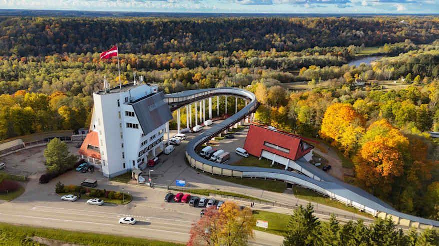 Kelkkailurata Siguldassa, Latviassa.