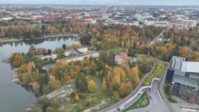 Satamatunnelin havainnekuva.