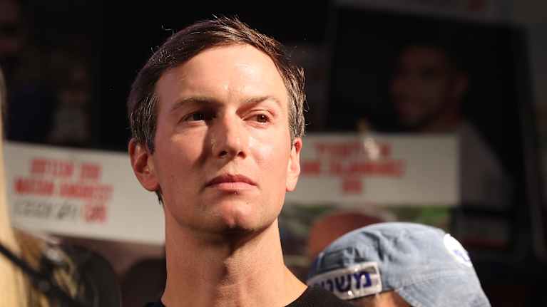 Jared Kushner Tel Avivissa lokakuussa.