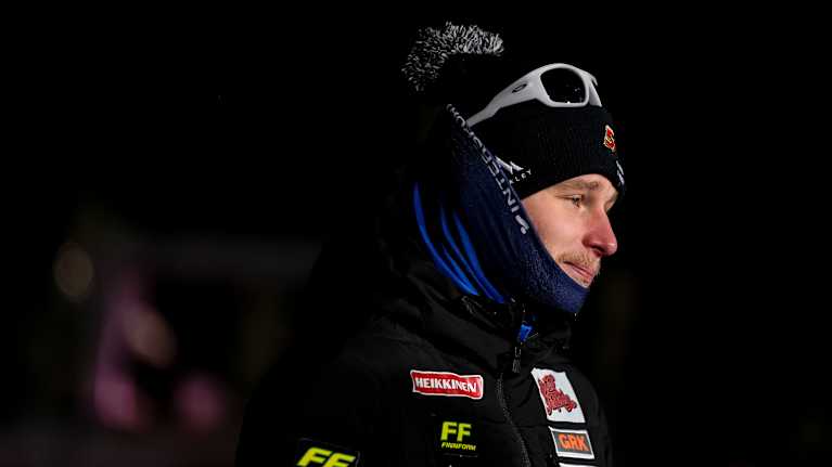 Remi Lindholm Rukan maailmancupin alla.