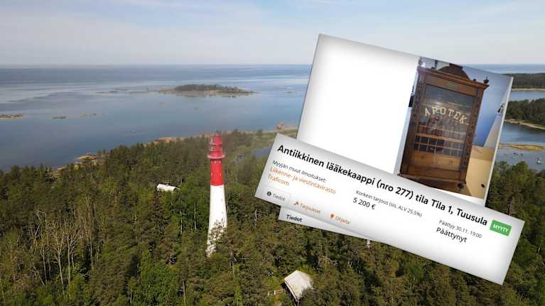 Kristiinankaupungin edustalla sijaitseva Yttergrundin majakka. 