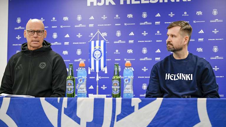 Petri Vuorinen ja Joonas Rantanen tiedotustilaisuudessa.