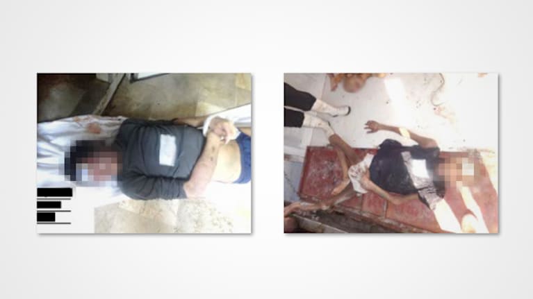 ICIJ:n Syyrian tietovuodossa olleita kuvia kuolleista vangeista.