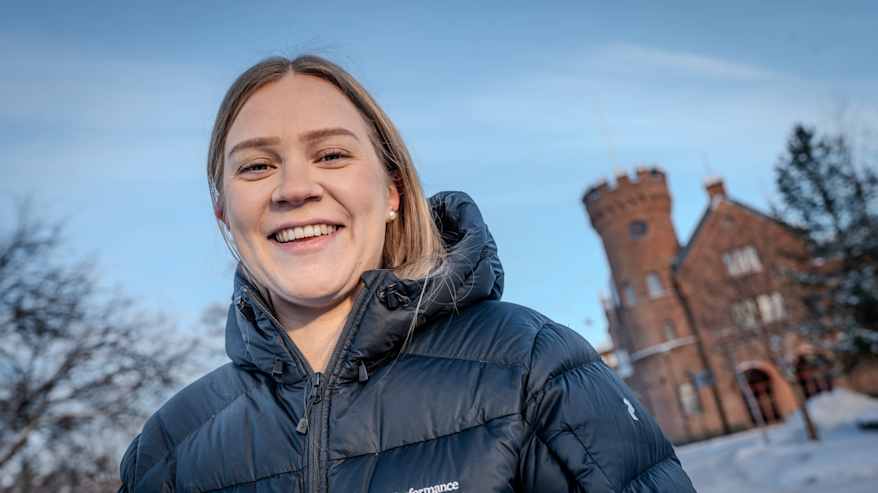 Veera Kauppi viihtyy Uumajassa.