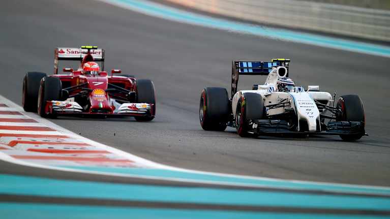 Kimi Räikkönen ja Valtteri Bottas 2014.