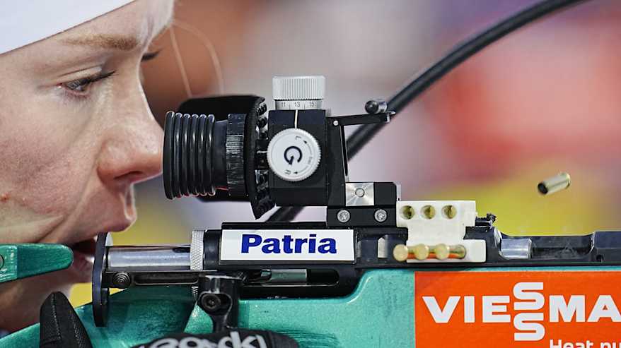 Suvi Minkkinen Östersundin takaa-ajossa.