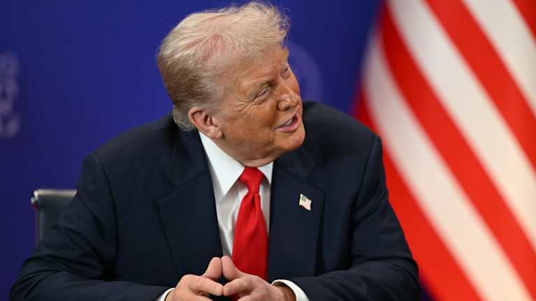 Yhdysvaltain presidentti Donald Trump Kuala Lumpurissa 26. lokakuuta, Thaimaan ja Kambodžan aselevon allekirjoitustilaisuudessa.