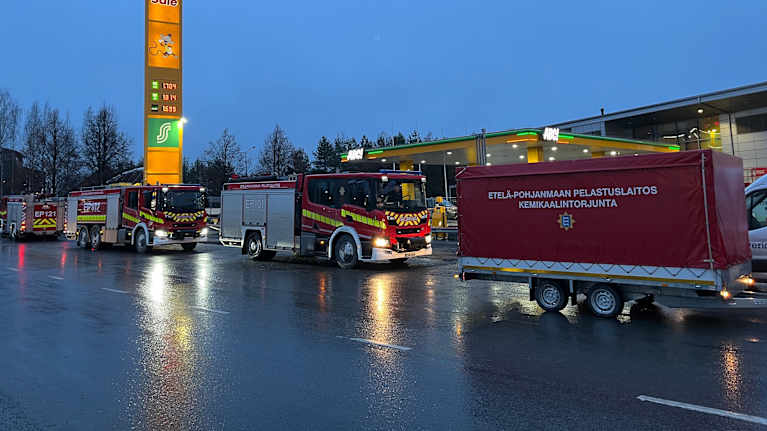 ABC:llä kaasuvuoto Seinäjoella.