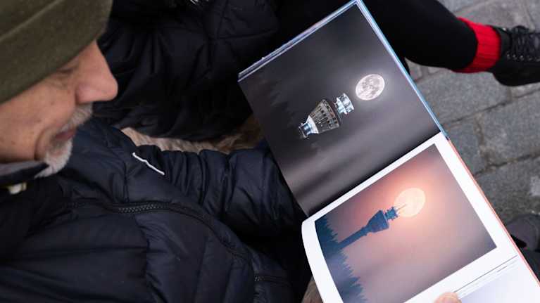 Wille Markkanen torilla.