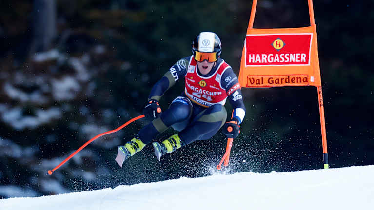 Elian Lehto kör störtlopp.
