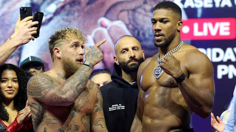 Jake Paul ja Anthony Joshua.